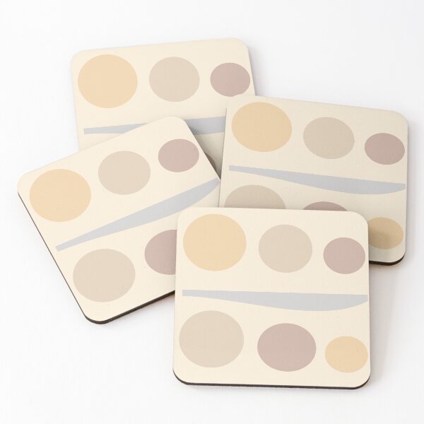 Item preview, Neutral abstract art, circle geometric art designed and sold by hvasilevshop.