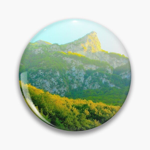 Item preview, Sibillini mountains with a crest resembling a side face designed and sold by Kristina Drozd.