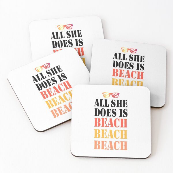 Item preview, All She Does Is Beach Beach Beach Beaches Booze And Besties In Need Of Vitamin Sea Ocean Waves Sun Rays Beach Days Funny Meme Gift for Best Friend boyfriend girlfriend designed and sold by joygift369.