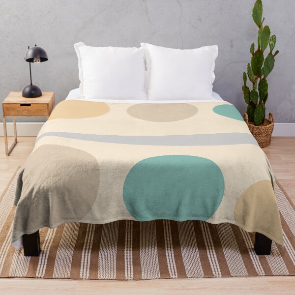 Item preview, Neutral abstract art, pastel colors, turquoise, beige, brown and grey designed and sold by hvasilevshop.