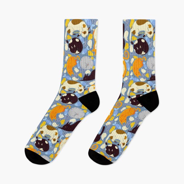 Item preview, Cute Cat and Mouse Pattern designed and sold by Hannah Hurst.