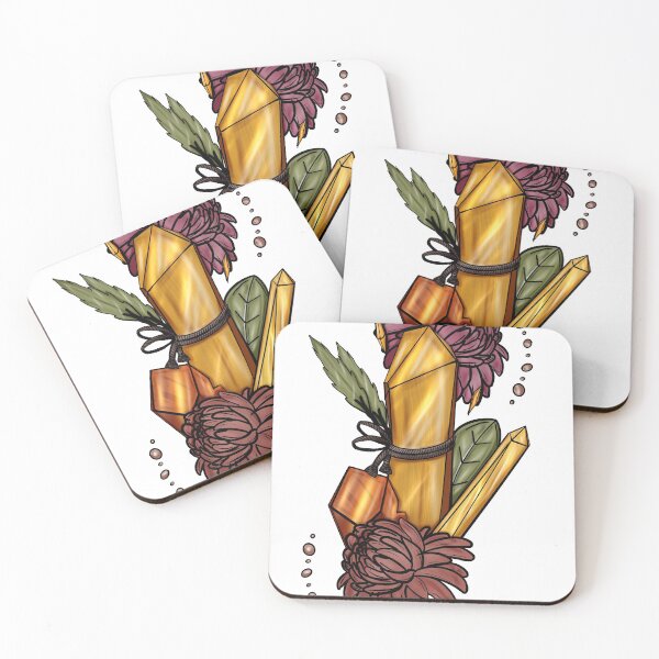 Item preview, Crystals and flowers  designed and sold by Tillustrates.
