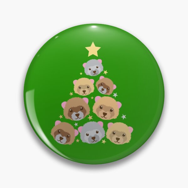 Item preview, FERRET CHRISTMAS TREE Xmas funny Ferrets designed and sold by jazzydevil.