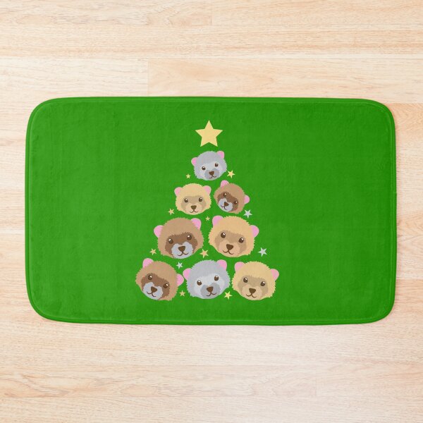 Item preview, FERRET CHRISTMAS TREE Xmas funny Ferrets designed and sold by jazzydevil.