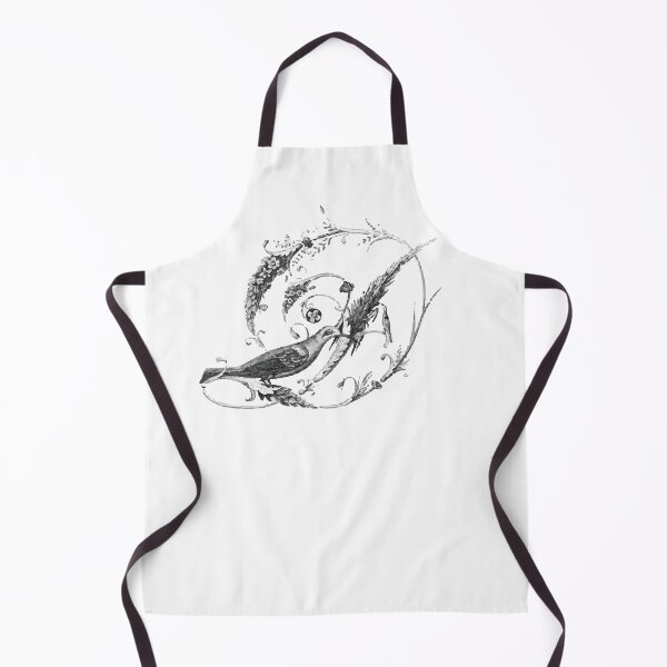 Item preview, D Beautiful Bird Calligraphy Initial Monogram designed and sold by VntgDesignCo.