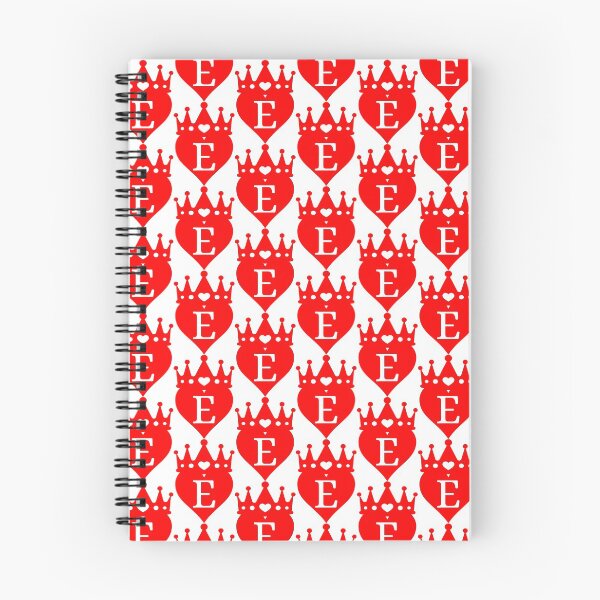 Item preview, crowned red heart with letter E designed and sold by ronaldsonou.