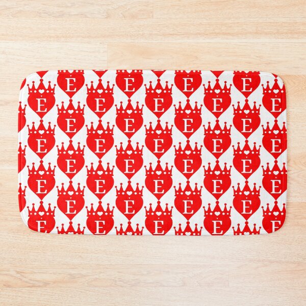 Item preview, crowned red heart with letter E designed and sold by ronaldsonou.