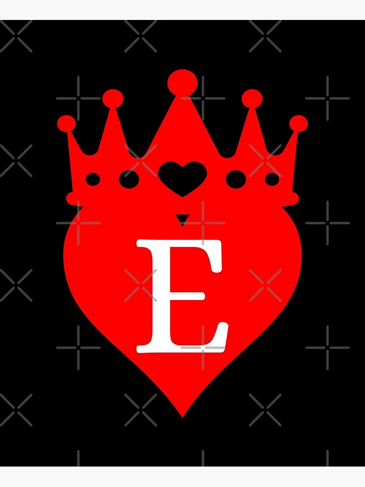 Your Love is King Phrase With RED Heart & Crown Clip Art 