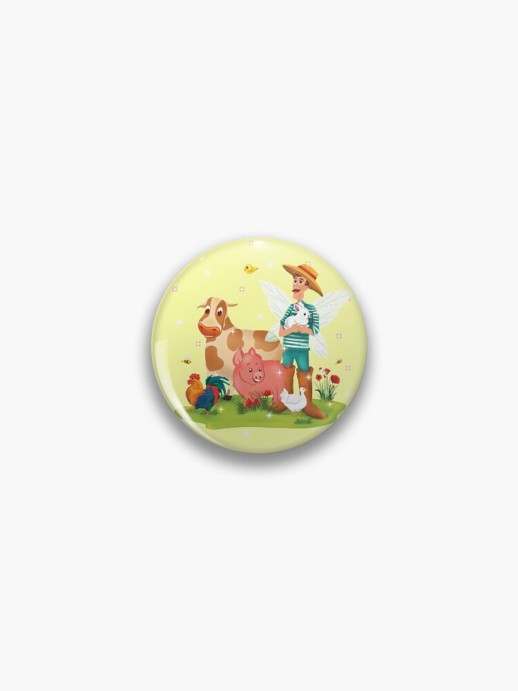Thumbnail 1 of 3, Pin, Magical Fairy Farm Life With Jonathan The Fairy Farmer™ designed and sold by TeelieTurner.