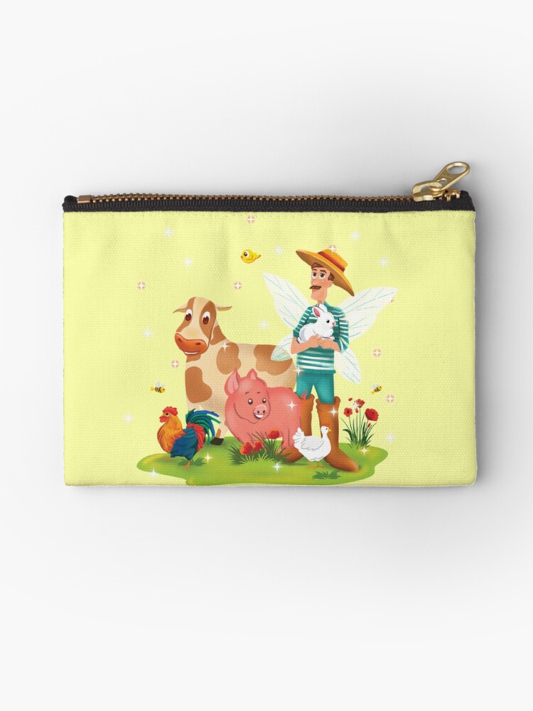 Thumbnail 1 of 4, Zipper Pouch, Magical Fairy Farm Life With Jonathan The Fairy Farmer™ designed and sold by TeelieTurner.