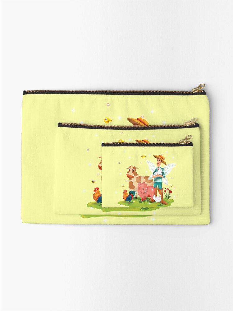 Thumbnail 2 of 4, Zipper Pouch, Magical Fairy Farm Life With Jonathan The Fairy Farmer™ designed and sold by TeelieTurner.