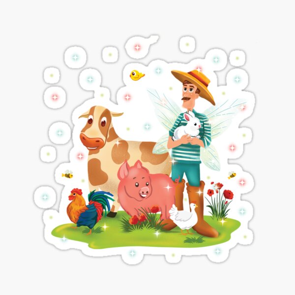 Magical Fairy Farm Life With Jonathan The Fairy Farmer™ Sticker