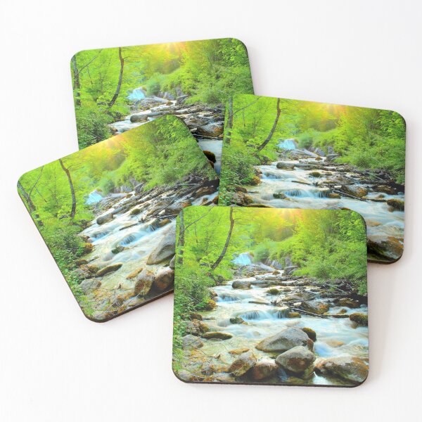 Item preview, Mystic sun illuminating the Ambro river with gleaming waters designed and sold by Kristina Drozd.