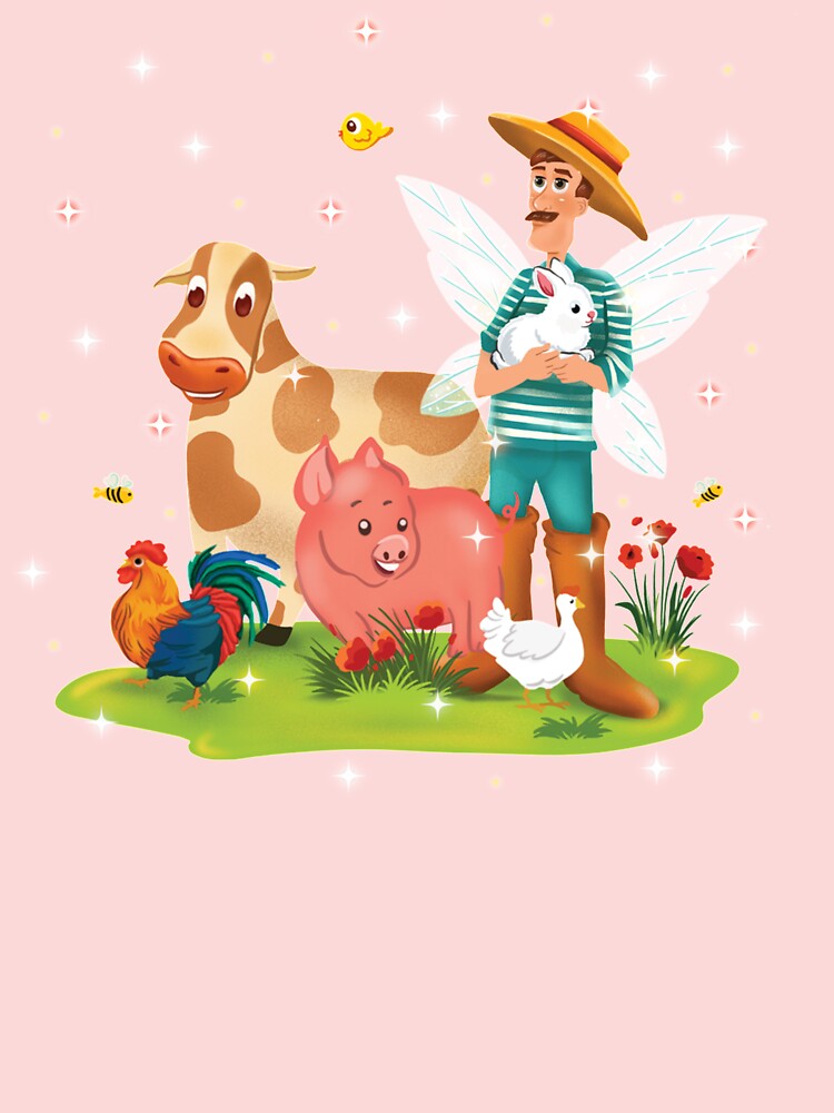 Thumbnail 2 of 2, Kids T-Shirt, Magical Fairy Farm Life With Jonathan The Fairy Farmer™ designed and sold by TeelieTurner.