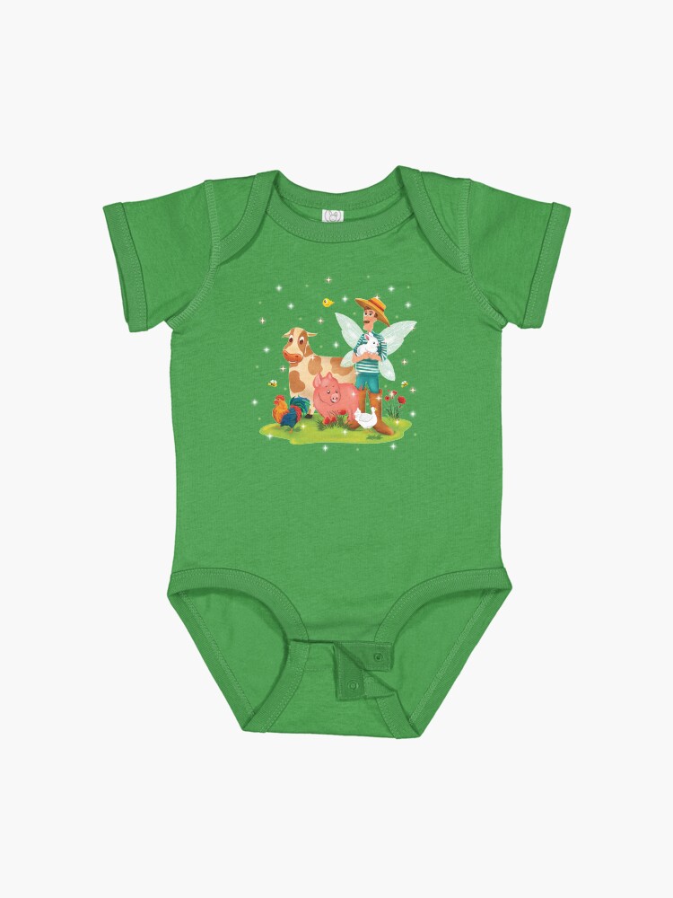 Thumbnail 1 of 2, Baby One-Piece, Magical Fairy Farm Life With Jonathan The Fairy Farmer™ designed and sold by TeelieTurner.