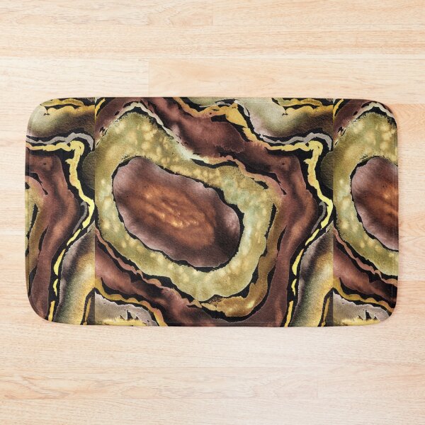 Item preview, Brown Beige Abstract Agate Stone Organic Lines III designed and sold by Irina Sztukowski.