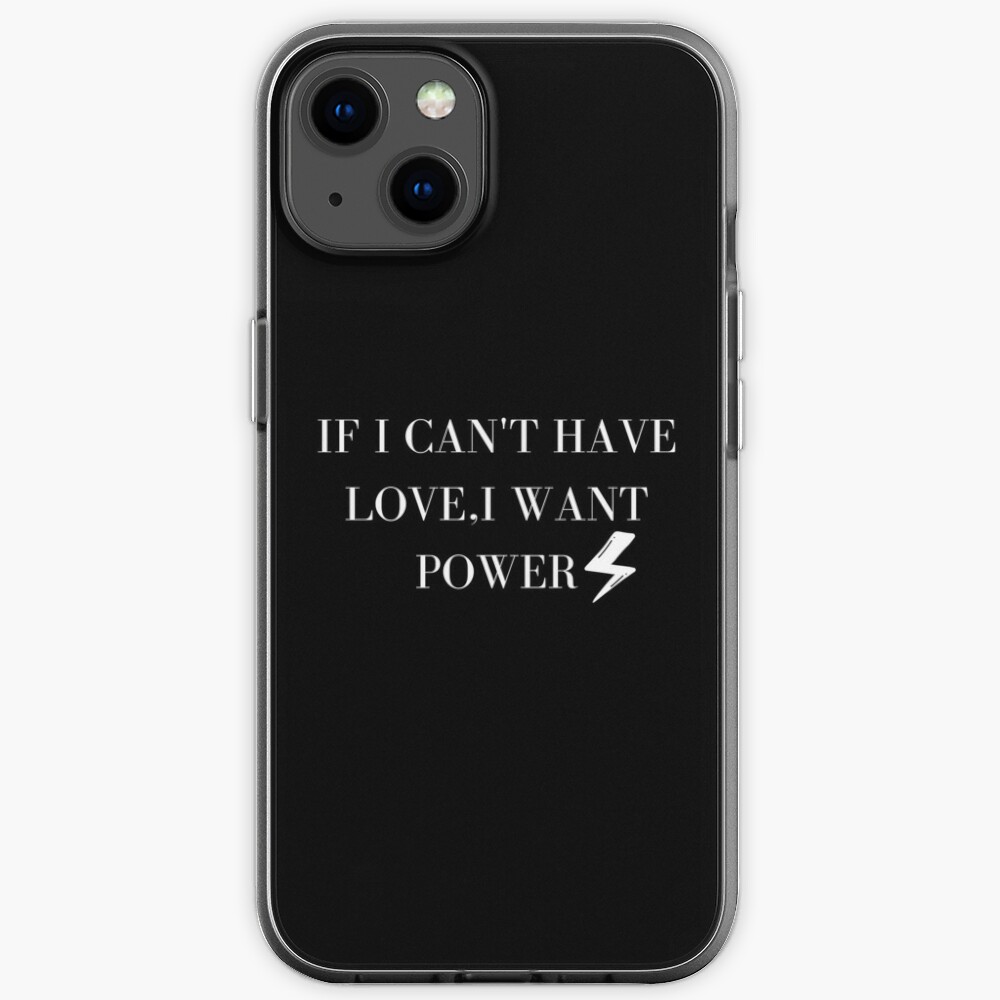 Discover if I cant have love i want power lighting bolt iPhone Case