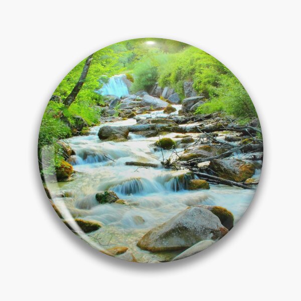 Item preview, Mystic sun illuminating the Ambro river with gleaming waters designed and sold by Kristina Drozd.