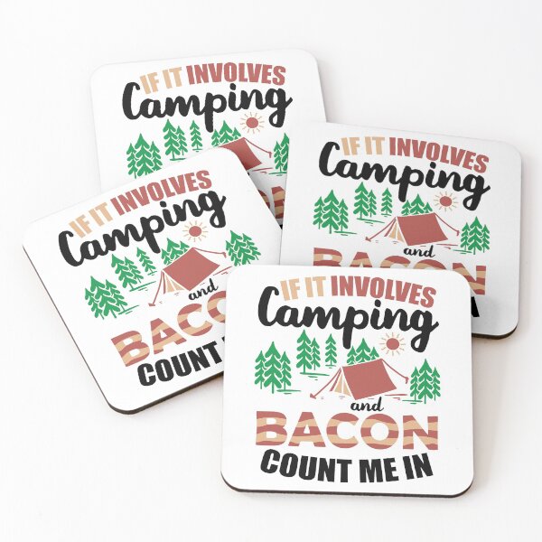 Item preview, If It Involves Camping And Bacon Count Me In | Ham It Up At Camp designed and sold by GravitiTees.