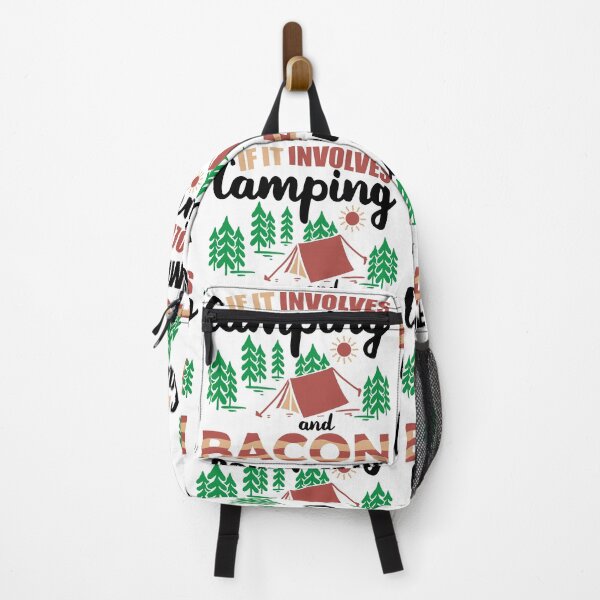 Item preview, If It Involves Camping And Bacon Count Me In | Ham It Up At Camp designed and sold by GravitiTees.