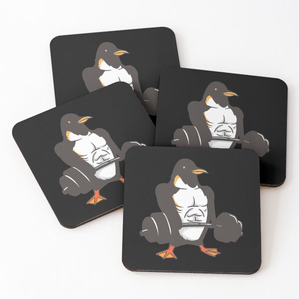 Item preview, Penguin Powerlifting Weightlifting Gym Animal Lovers Gift designed and sold by elamlakini.