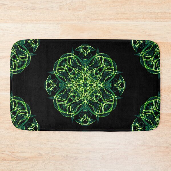 Item preview, Green Celtic Cross & Clover Sacred Geometry Energy Mandala designed and sold by Leah McNeir.