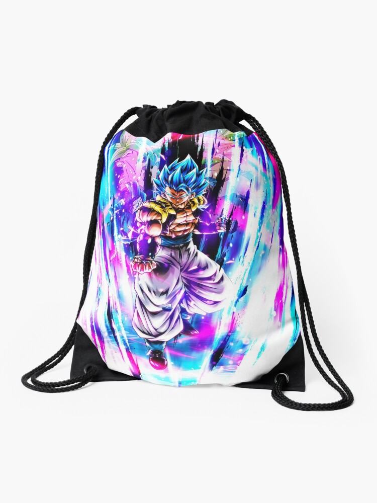 Dragon Ball Super Shirt Goku Blue Lightning SSGSS Design Backpack