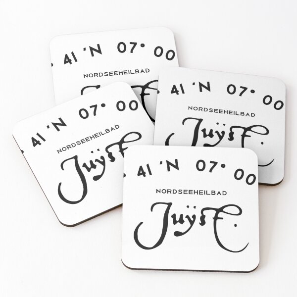 Item preview, Juist with GPS Coordinates designed and sold by Ibrahim Rifath.