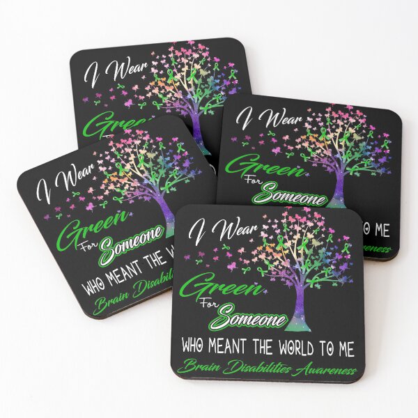 Item preview, I Wear Green For Someone Brain Disabilities Awareness designed and sold by Gillosina.