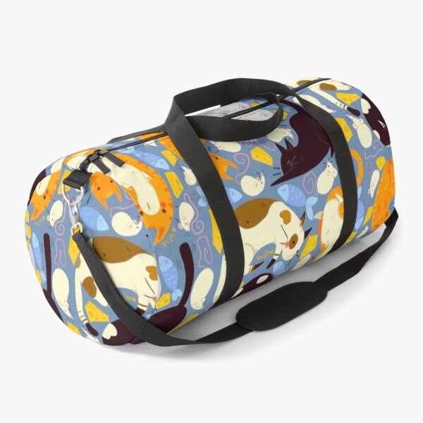 Cute Cat and Mouse Pattern Duffle Bag