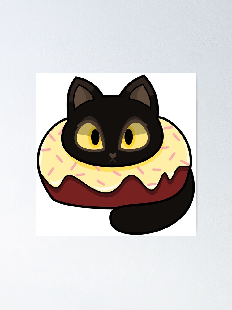 Chantilly Tiffany Donut Cat Poster By Spindlespice Redbubble