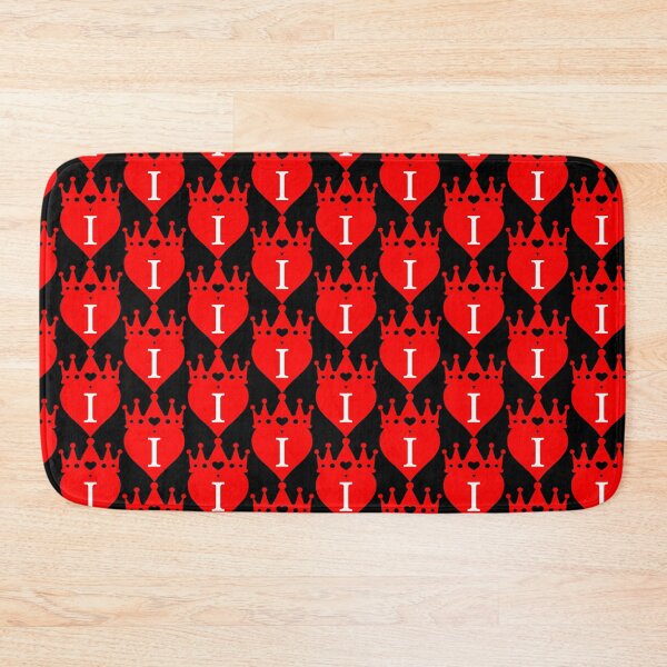 Item preview, king or queen crowned red heart with letter I designed and sold by ronaldsonou.