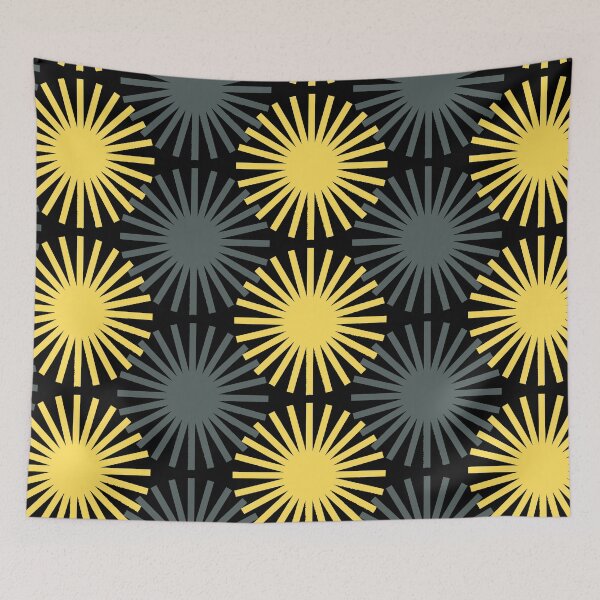 Item preview, TRIPPY ILLUSION | 3D DESIGN | 3D EFFECT | BLUE | YELLOW | ALL OVER | FULL PATTERN DESIGN designed and sold by desiigned.