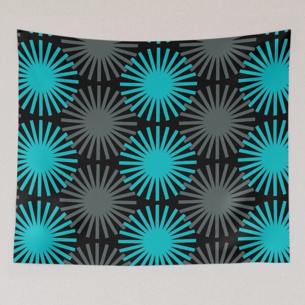 Item preview, TRIPPY ILLUSION | 3D DESIGN | 3D EFFECT | BLUE | BABY BLUE  | ALL OVER | FULL PATTERN DESIGN designed and sold by desiigned.