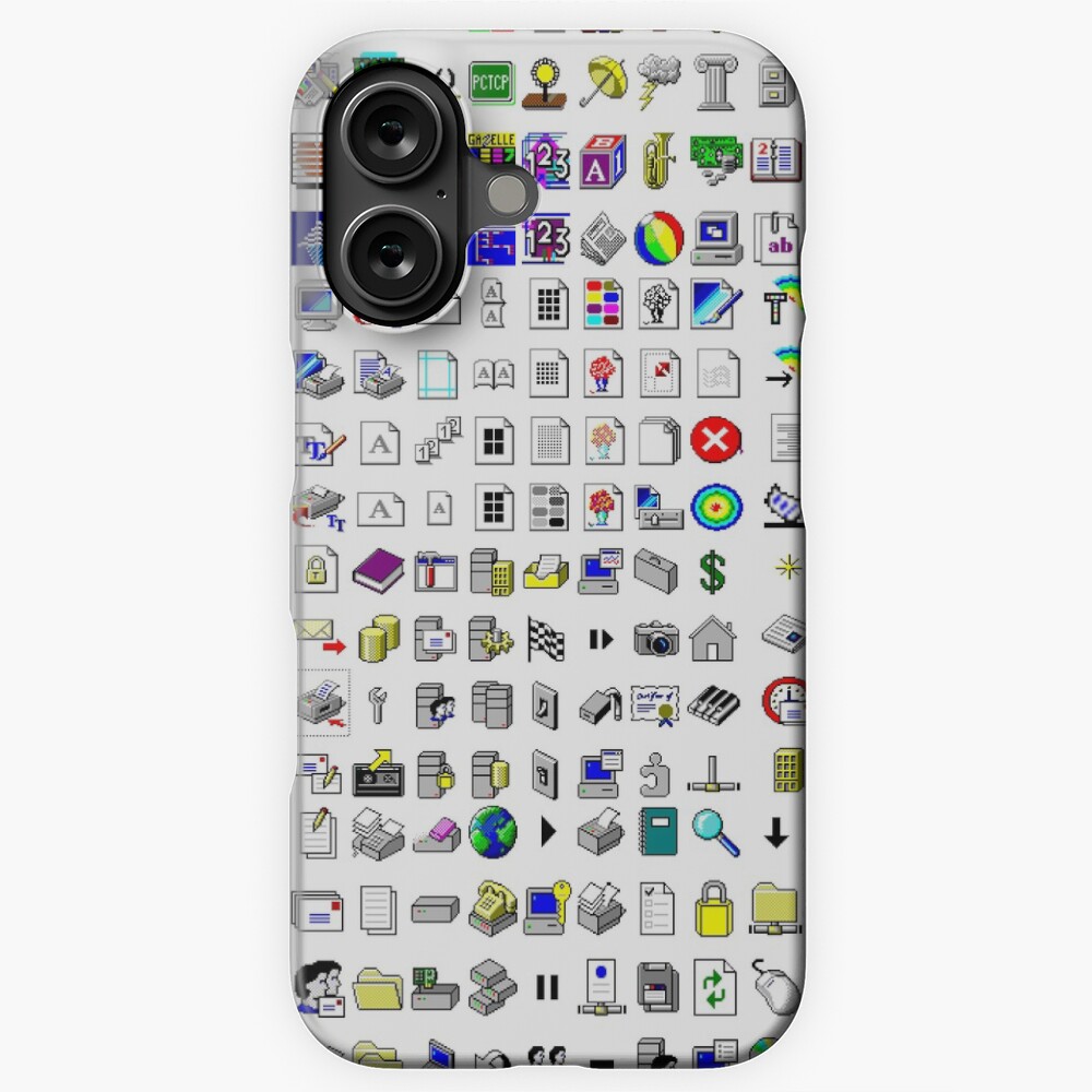 Windows XP icons iPhone Case