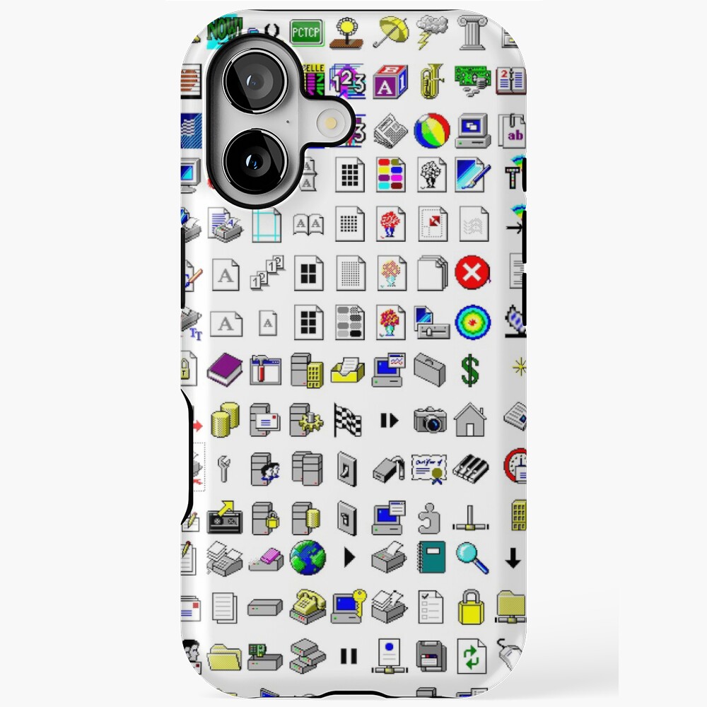 Windows XP icons iPhone Case