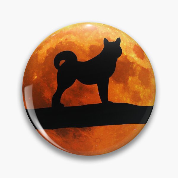 Item preview, Shiba Inu Dog Silhouette Moon Shiba Inu lover designed and sold by alaechamlal.