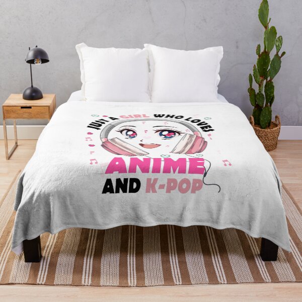 Item preview, Just A Girl Who Loves Anime and K-Pop Music Tshirt designed and sold by ALYODESIGN.
