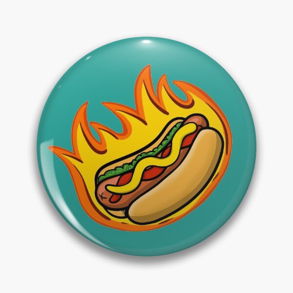 Item preview, Flaming Hot Dog designed and sold by BizzarBox.