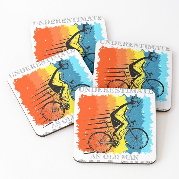 Item preview, Never Underestimate An Old Man on a Bike designed and sold by ALYODESIGN.
