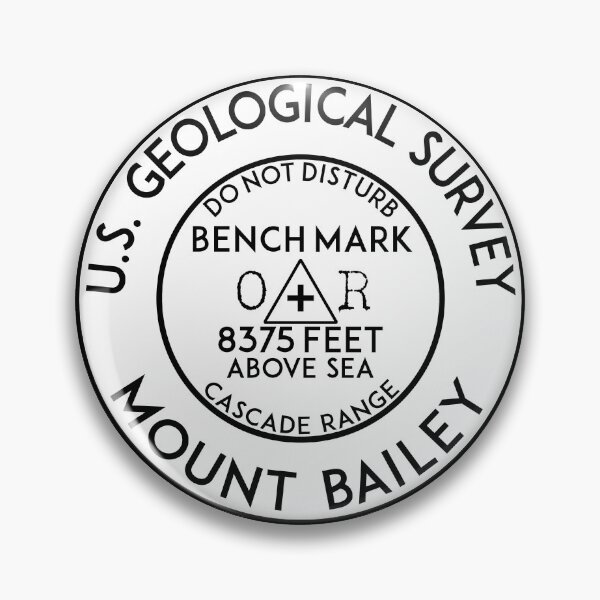 Item preview, Mount Bailey Oregon Benchmark Bench Mark USGS Cascade Range designed and sold by DESTINATIONS DECAL.