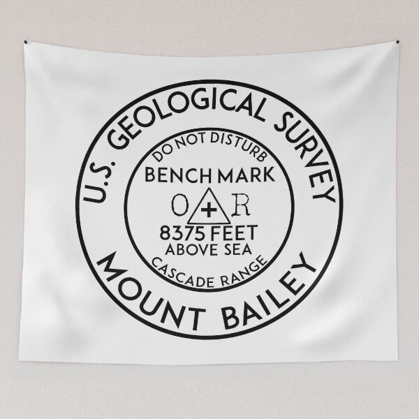 Item preview, Mount Bailey Oregon Benchmark Bench Mark USGS Cascade Range designed and sold by DESTINATIONS DECAL.