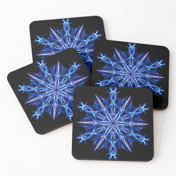 Item preview, Ice Blue Snowflake - Energy Mandala designed and sold by Leah McNeir.