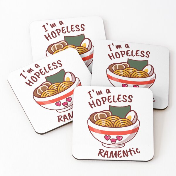 Item preview, I'm a Hopeless Ramentic Romantic Ramen Lover designed and sold by MeowsAndMakes.