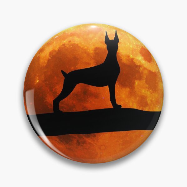 Item preview, Doberman Dog Silhouette Moon Doberman lover designed and sold by alaechamlal.