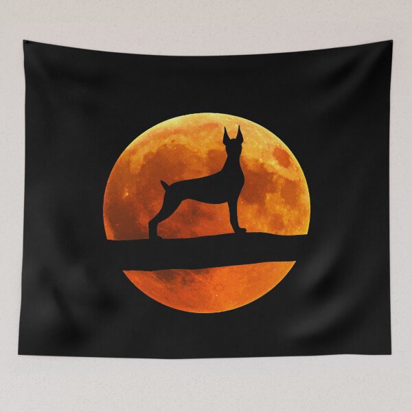 Item preview, Doberman Dog Silhouette Moon Doberman lover designed and sold by alaechamlal.