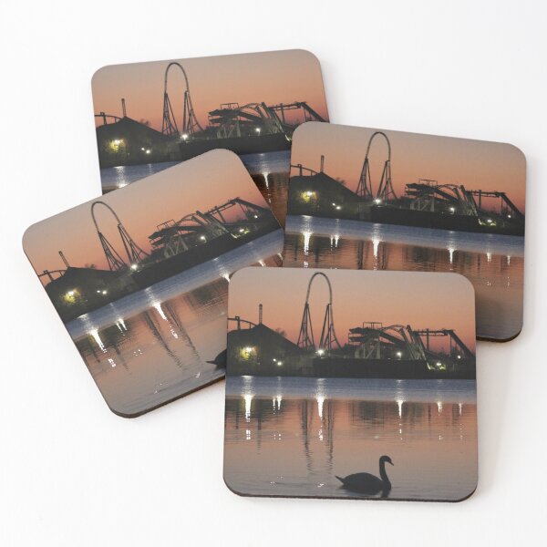 Item preview, Thorpe Park Sunset Silhouette designed and sold by MarkGoughImages.