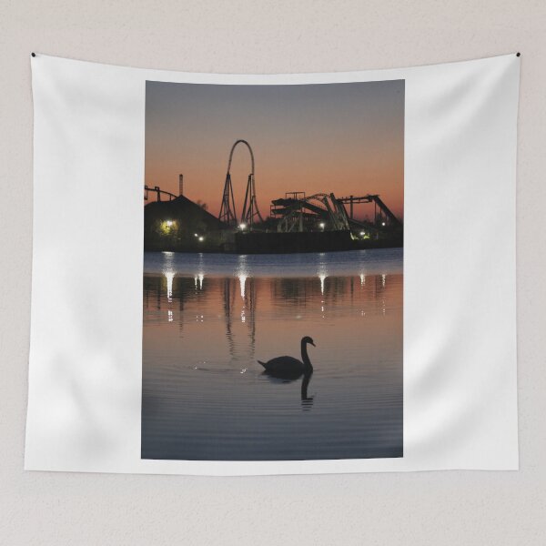 Item preview, Thorpe Park Sunset Silhouette designed and sold by MarkGoughImages.