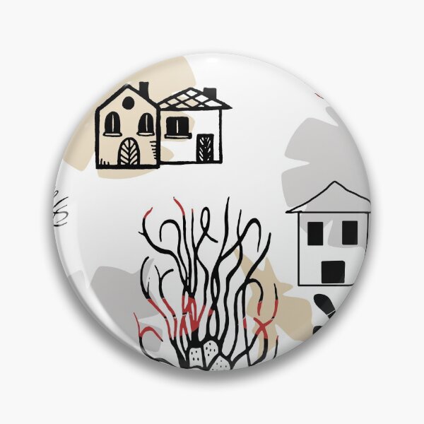 Item preview, Houses abstract art, Shoeprints abstract art, Neutral Abstract Art designed and sold by hvasilevshop.