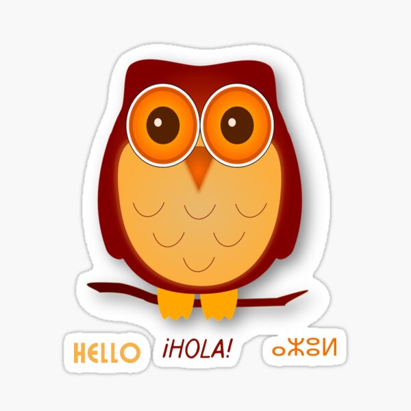 hallo eule Sticker